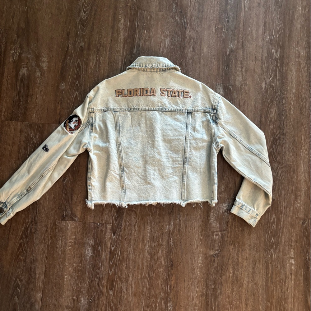 New!  Never worn!  Hype and Vice Florida State Denim Jacket